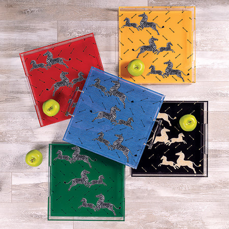 Scalamandre Maison for Port 68 Zebra Lucite Tray