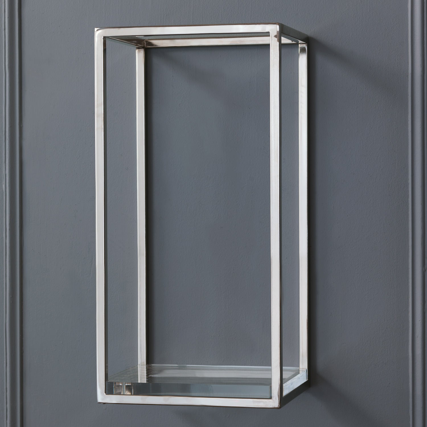 Port 68 Drake Wall Shelf in Nickel