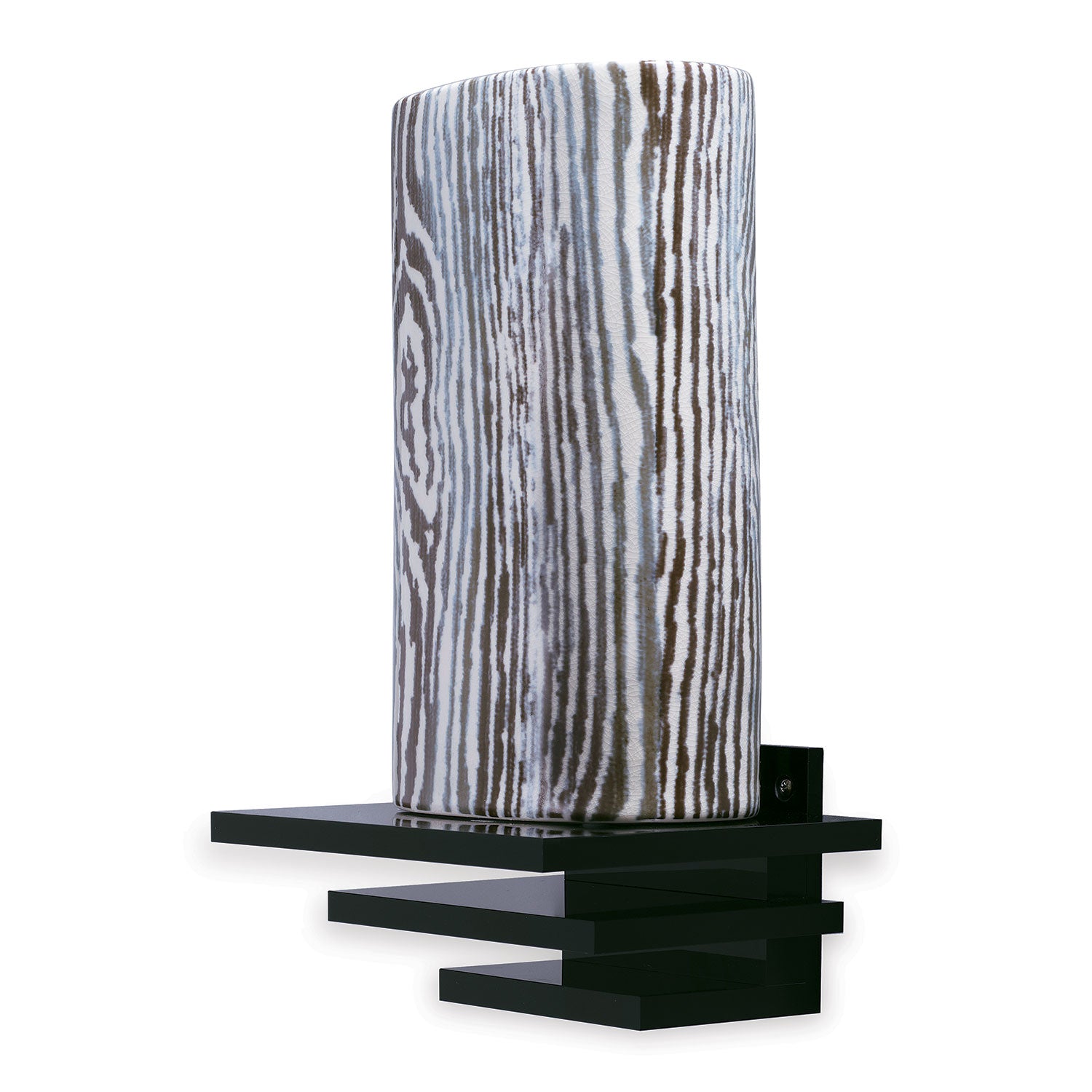 Port 68 Deco Square Onyx Lucite Shelf