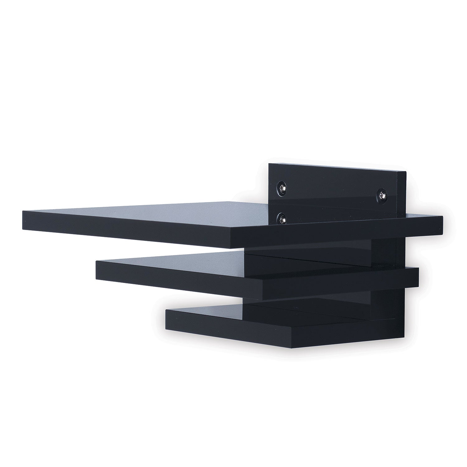 Port 68 Deco Square Onyx Lucite Shelf