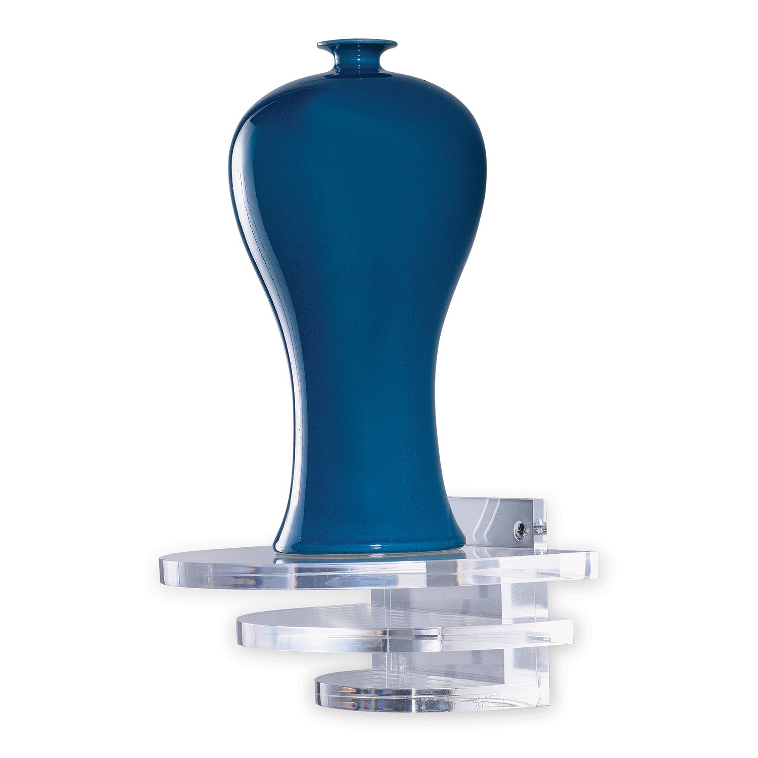 Port 68 Deco Square Clear Lucite Shelf