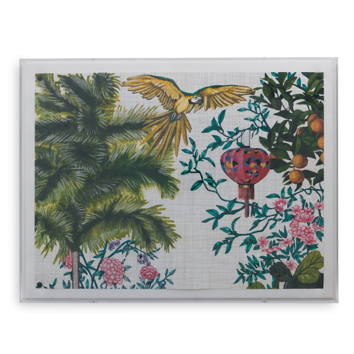 Port 68 Paradise I Art with Lucite Shadowbox Frame 20" x 26"