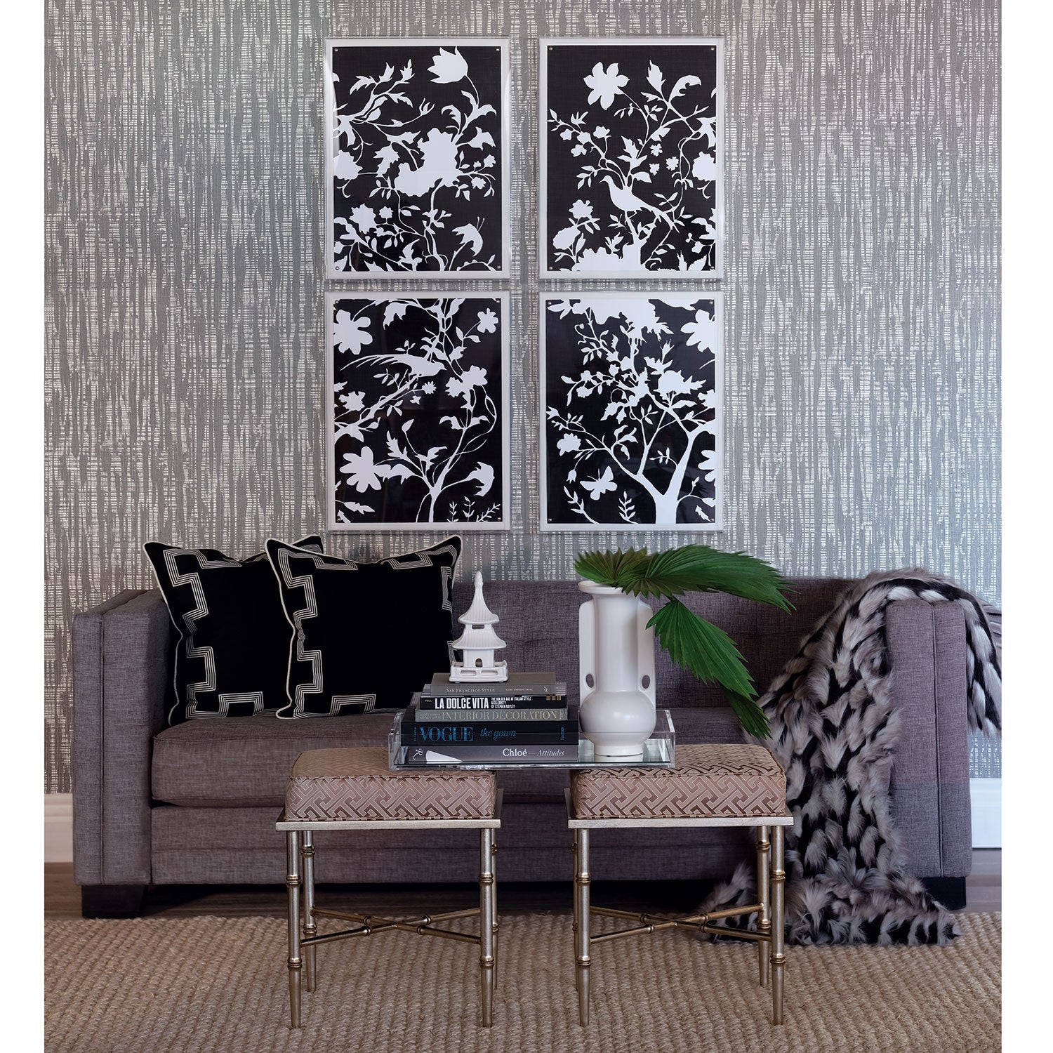 Port 68 Black Chinoiserie IV Wall Art