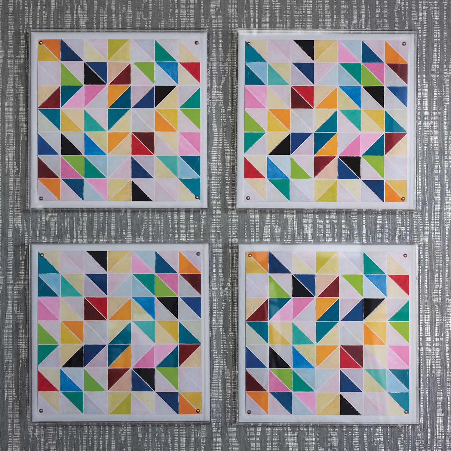 Multifaceted Triangles Art by Port 68