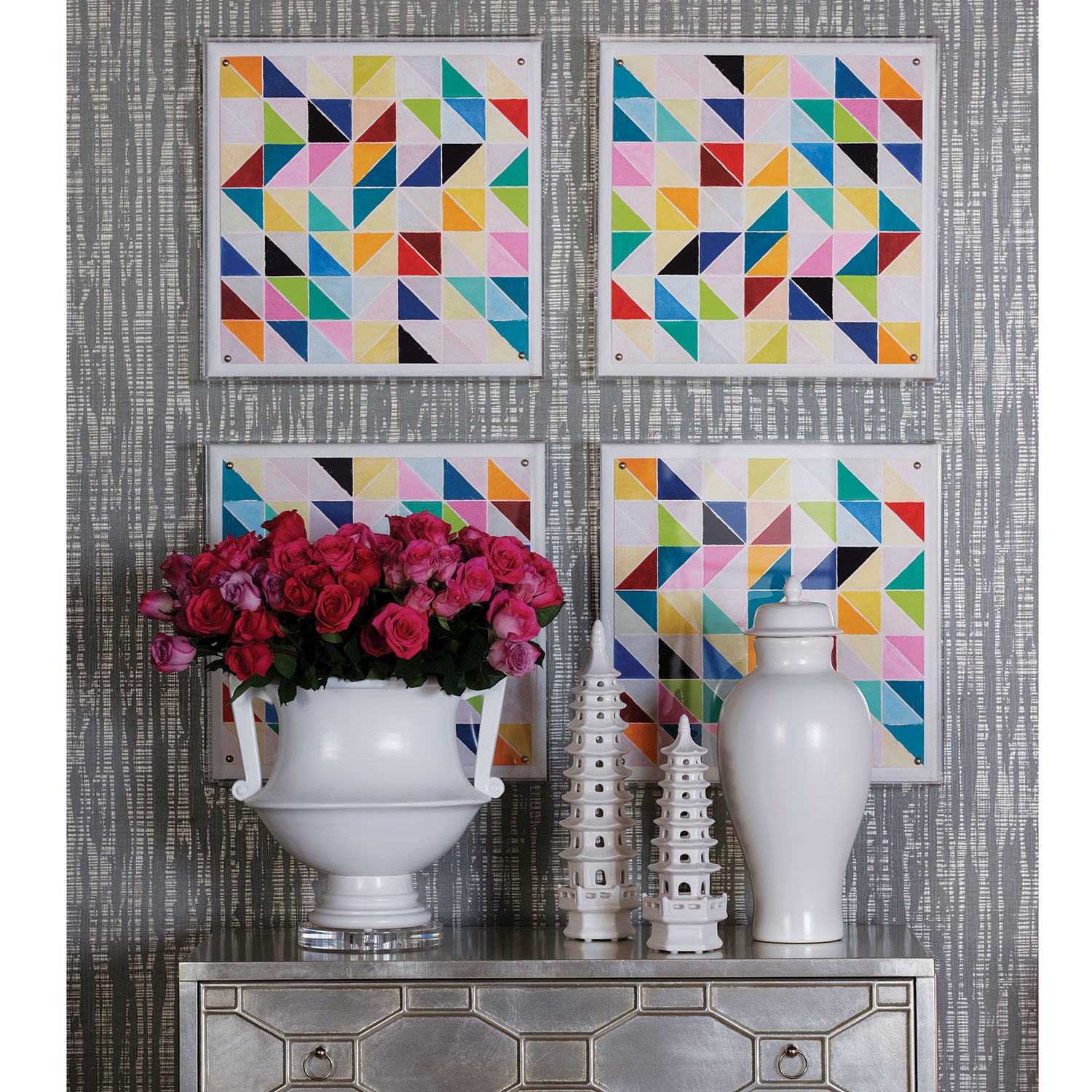 Multifaceted Triangles Art by Port 68