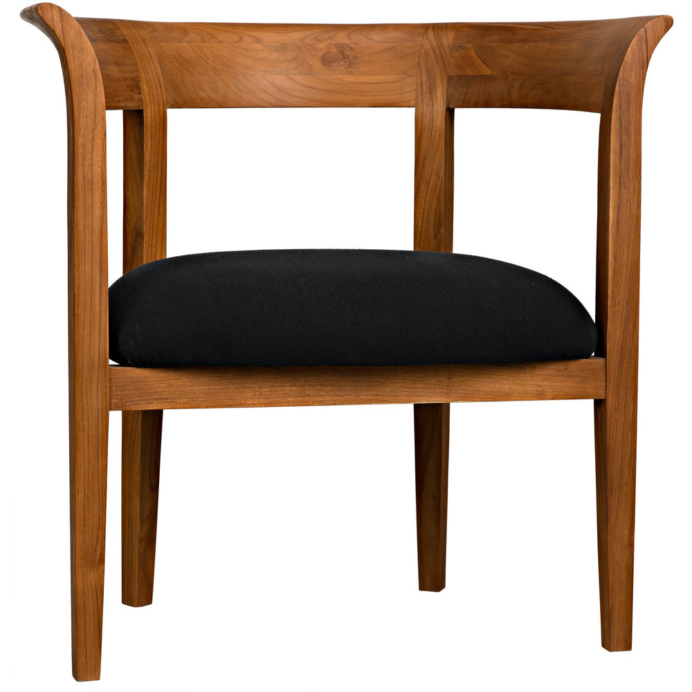 Noir Webster Club Chair, Teak