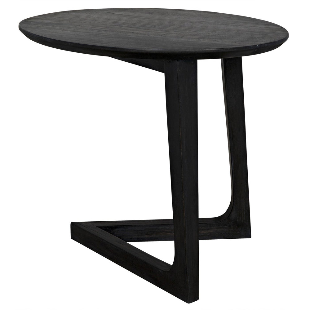 Noir Cantilever Table, Charcoal Black