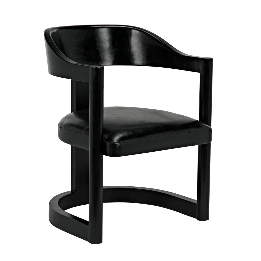 Noir Mccormick Chair, Charcoal Black