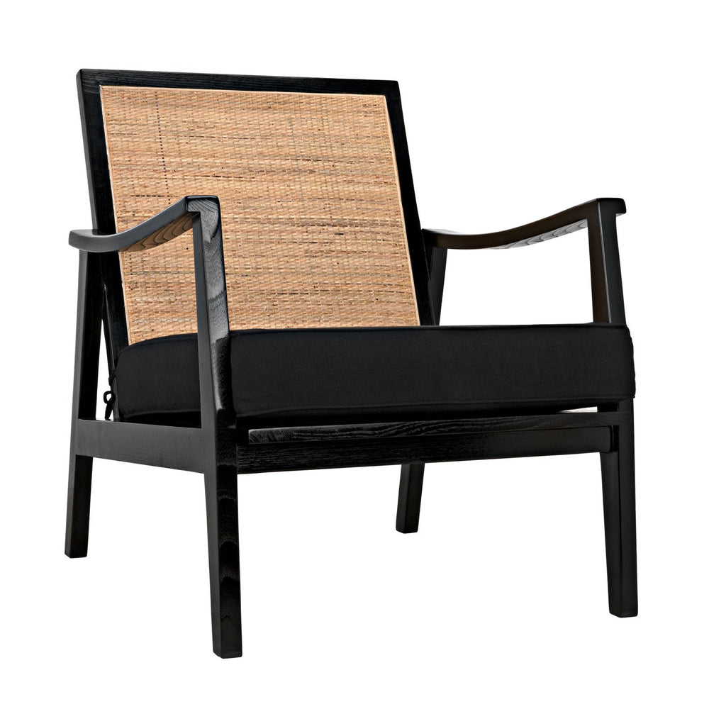 Noir Lichtenstein Chair, Charcoal Black
