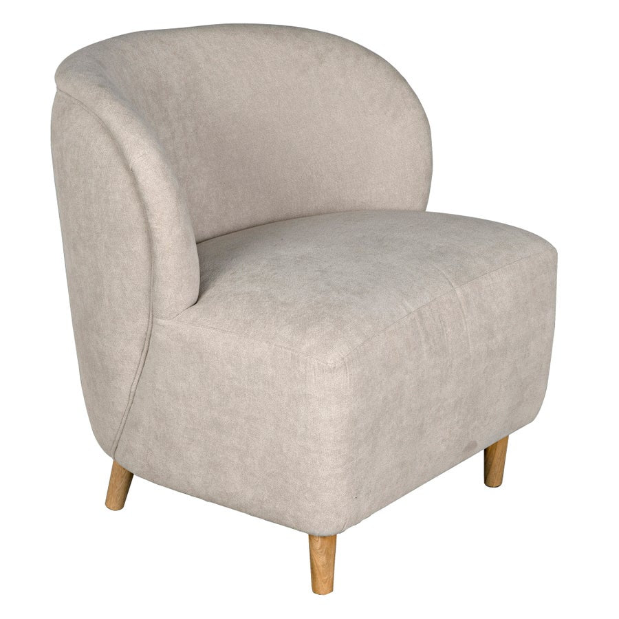 Noir Laffont Chair With Wheat Fabric