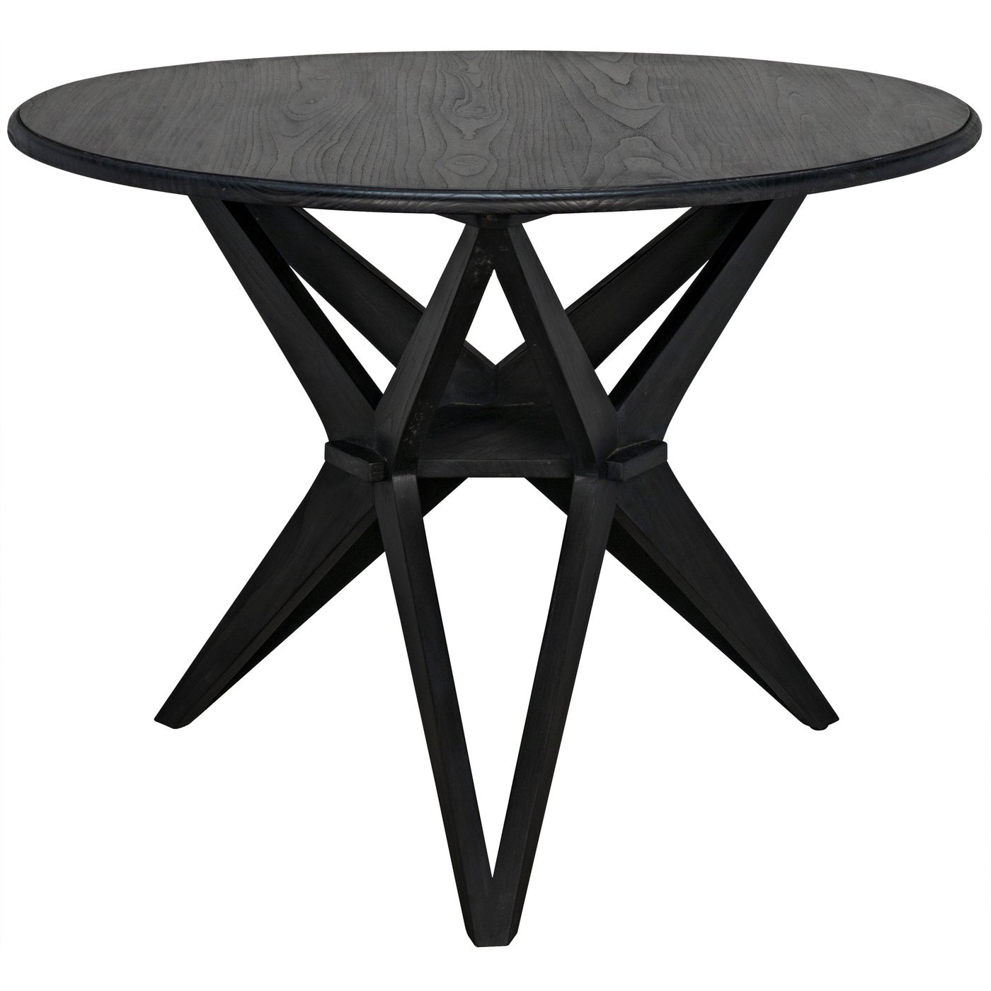 Noir Victor Dining Table, Charcoal Black