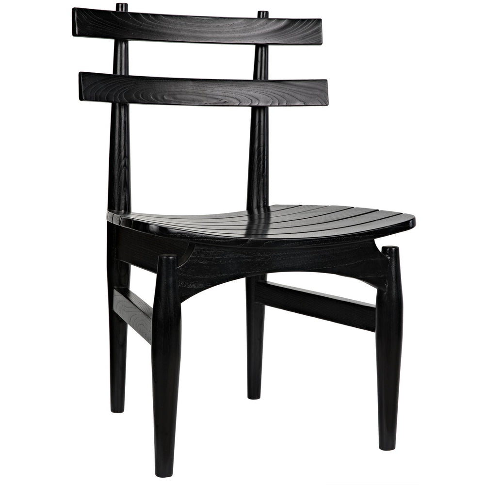 Noir Azumi Chair, Charcoal Black
