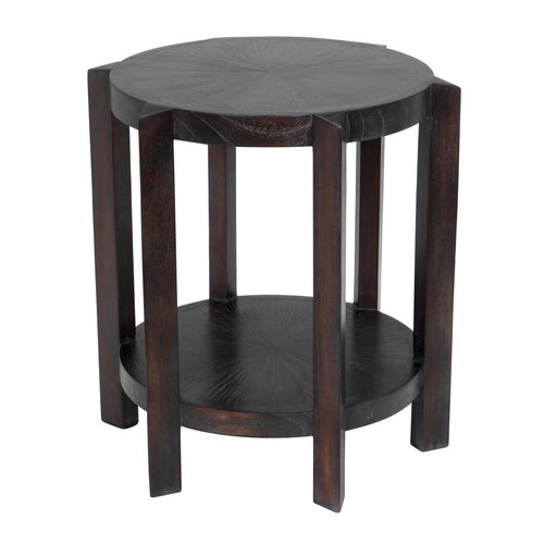 Noir Yuhuda Small Side Table, Sombre Finish