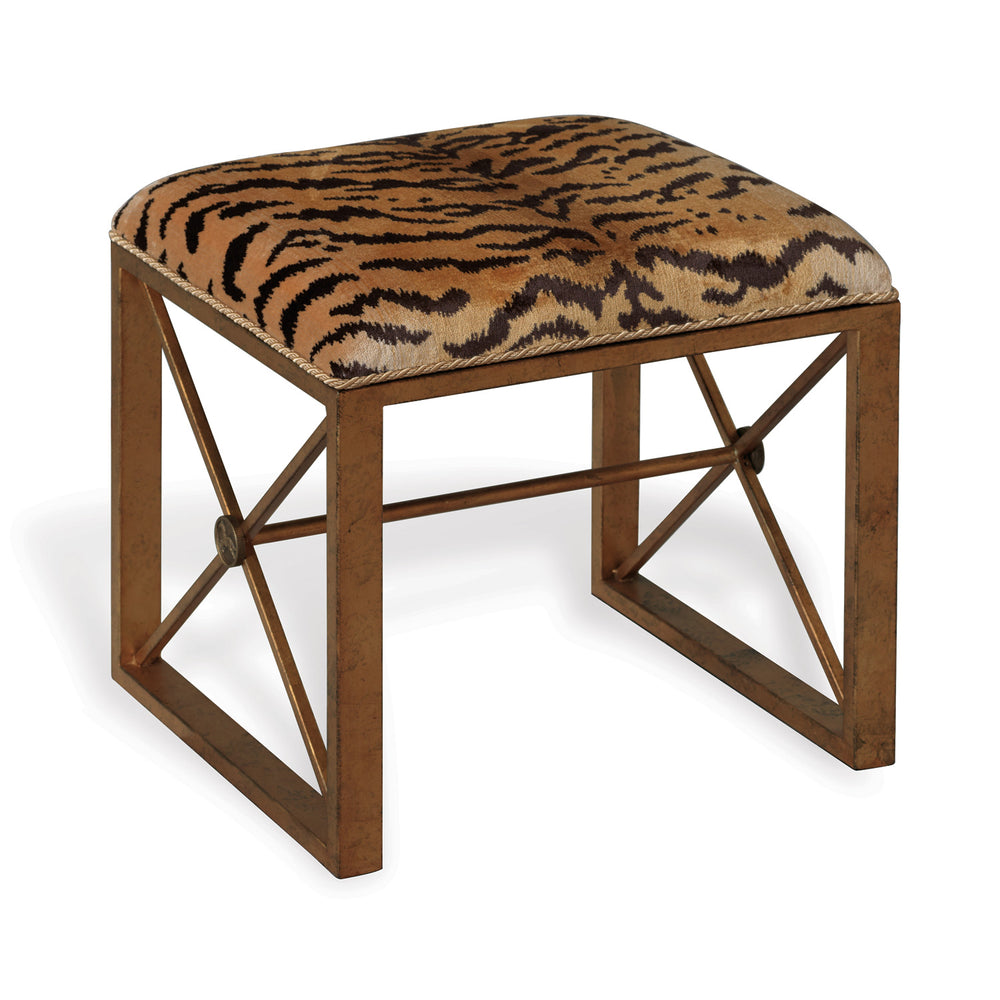 Medallion Gold Le Tigre Natural Single Bench by Scalamandre for Port 68