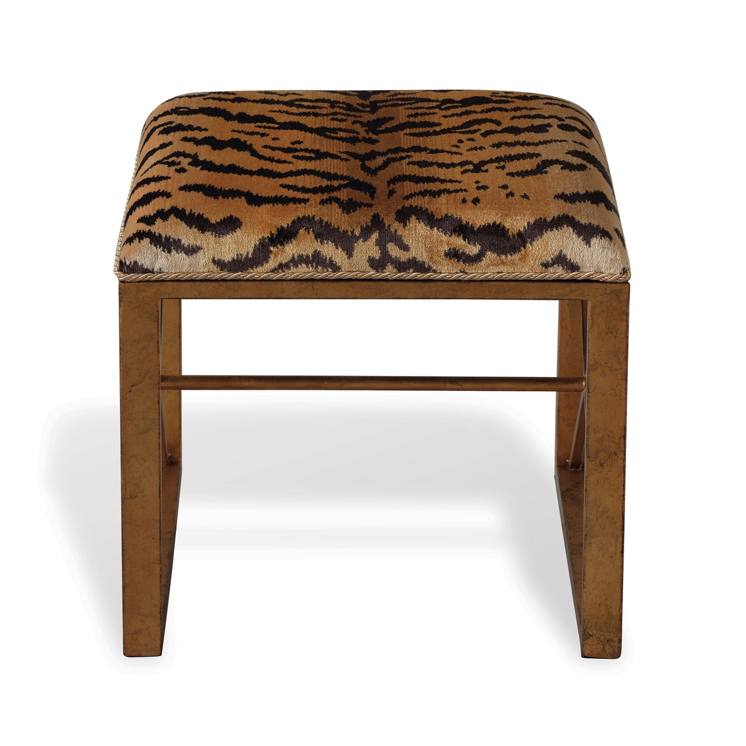 Medallion Gold Le Tigre Natural Single Bench by Scalamandre for Port 68