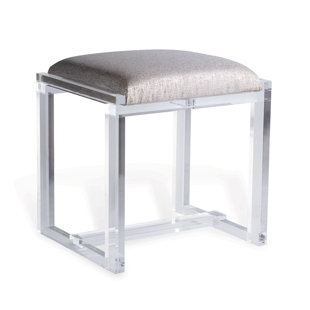 Glencoe Lucite Bench in Silver by Port 68