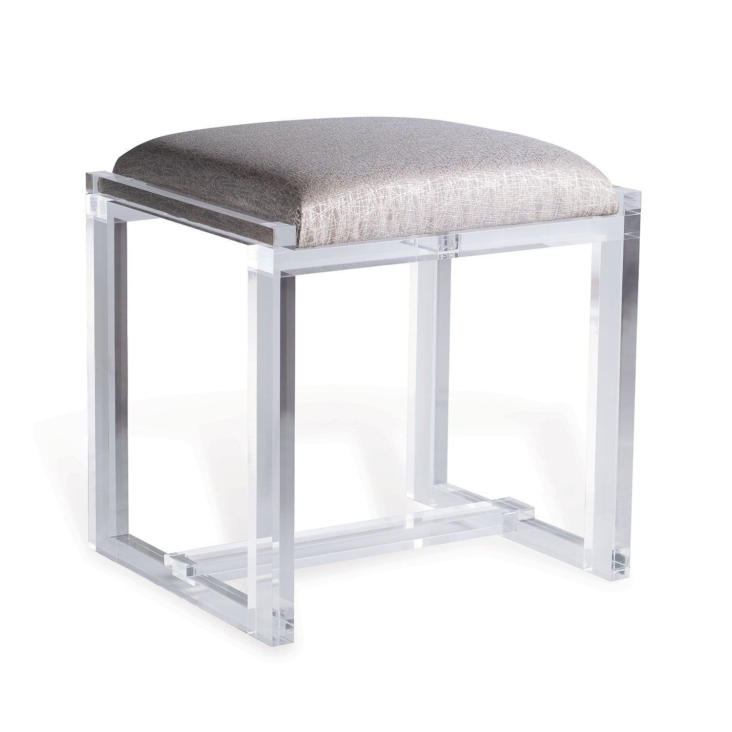 Glencoe Lucite Bench in Silver by Port 68
