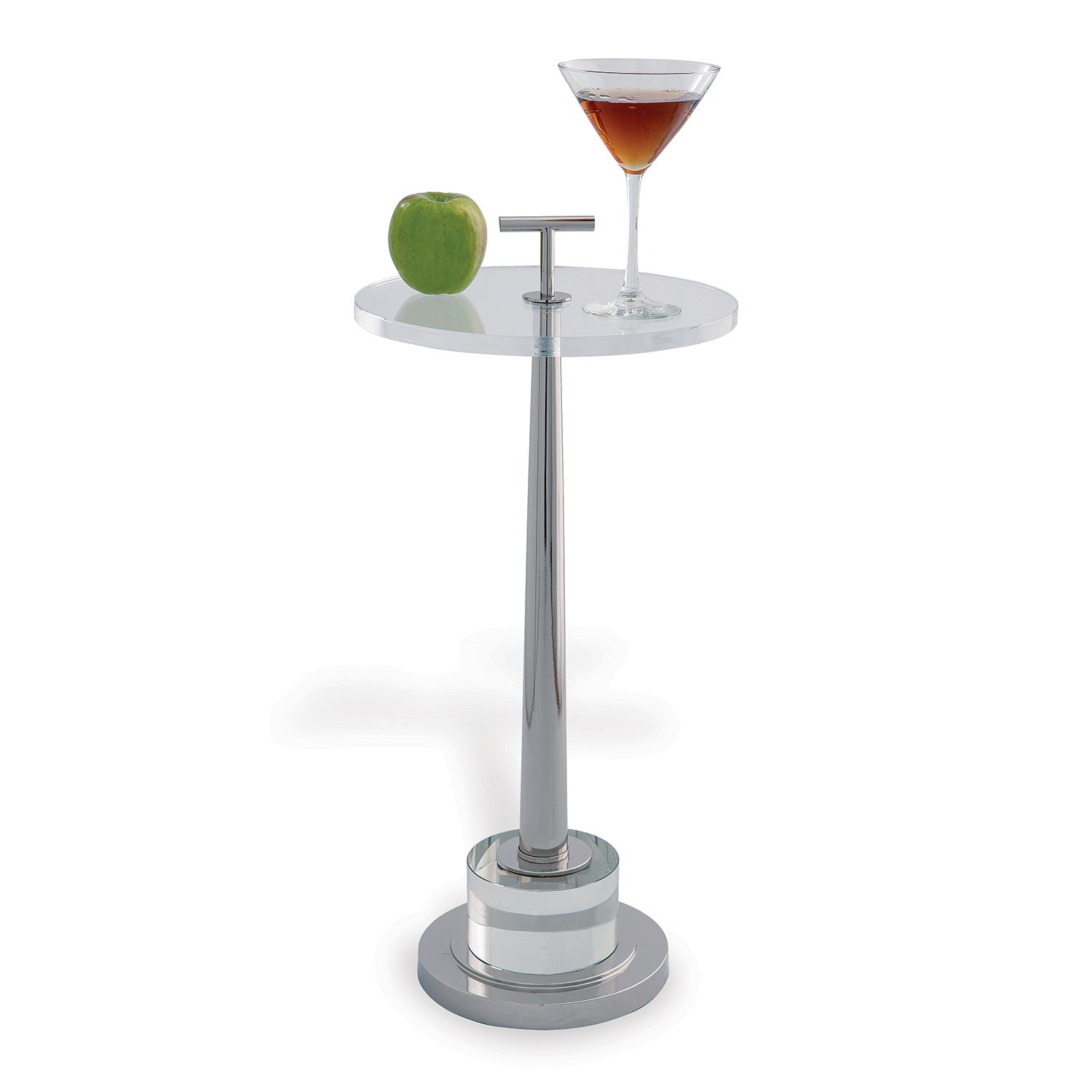 Port 68 Toronto Nickel/Crystal Accent Table
