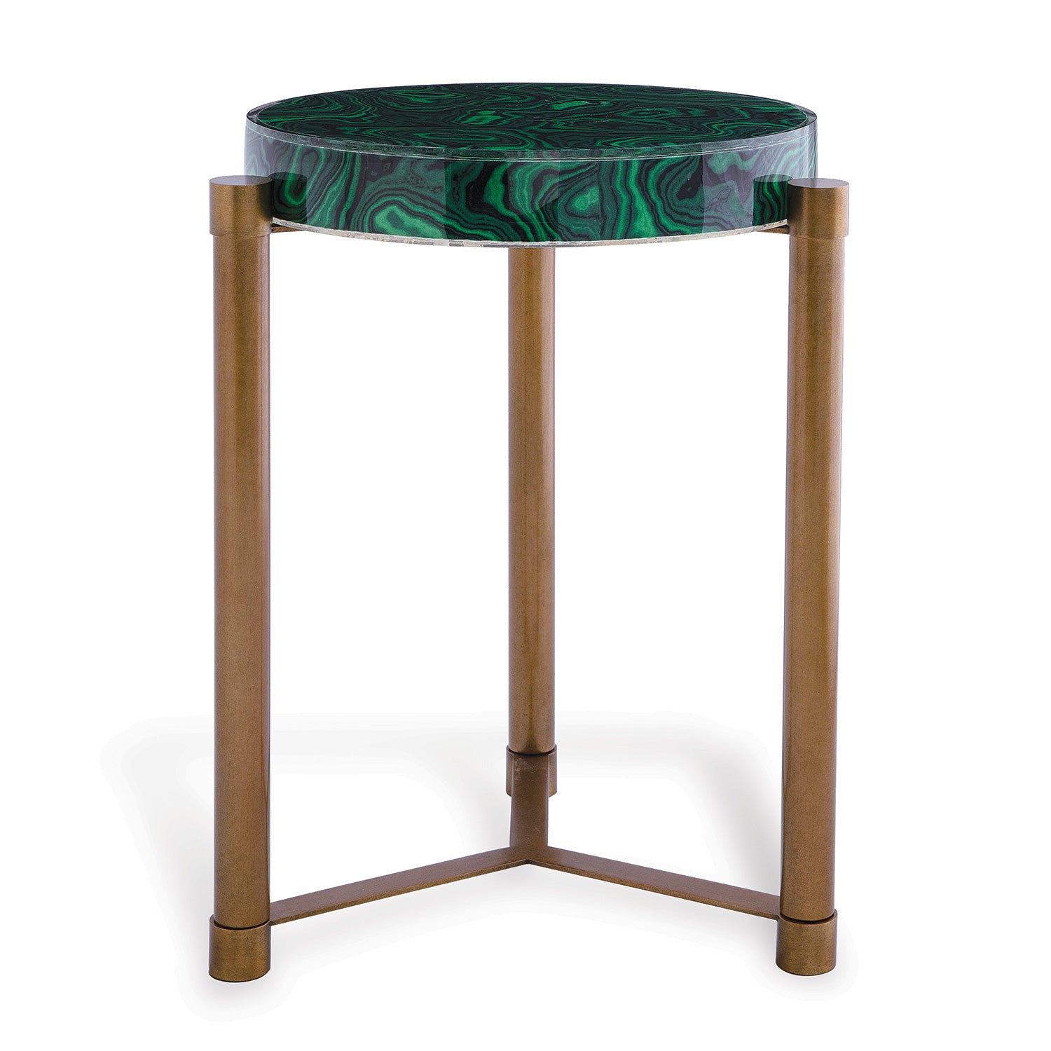 Port 68 Malachite Accent Table