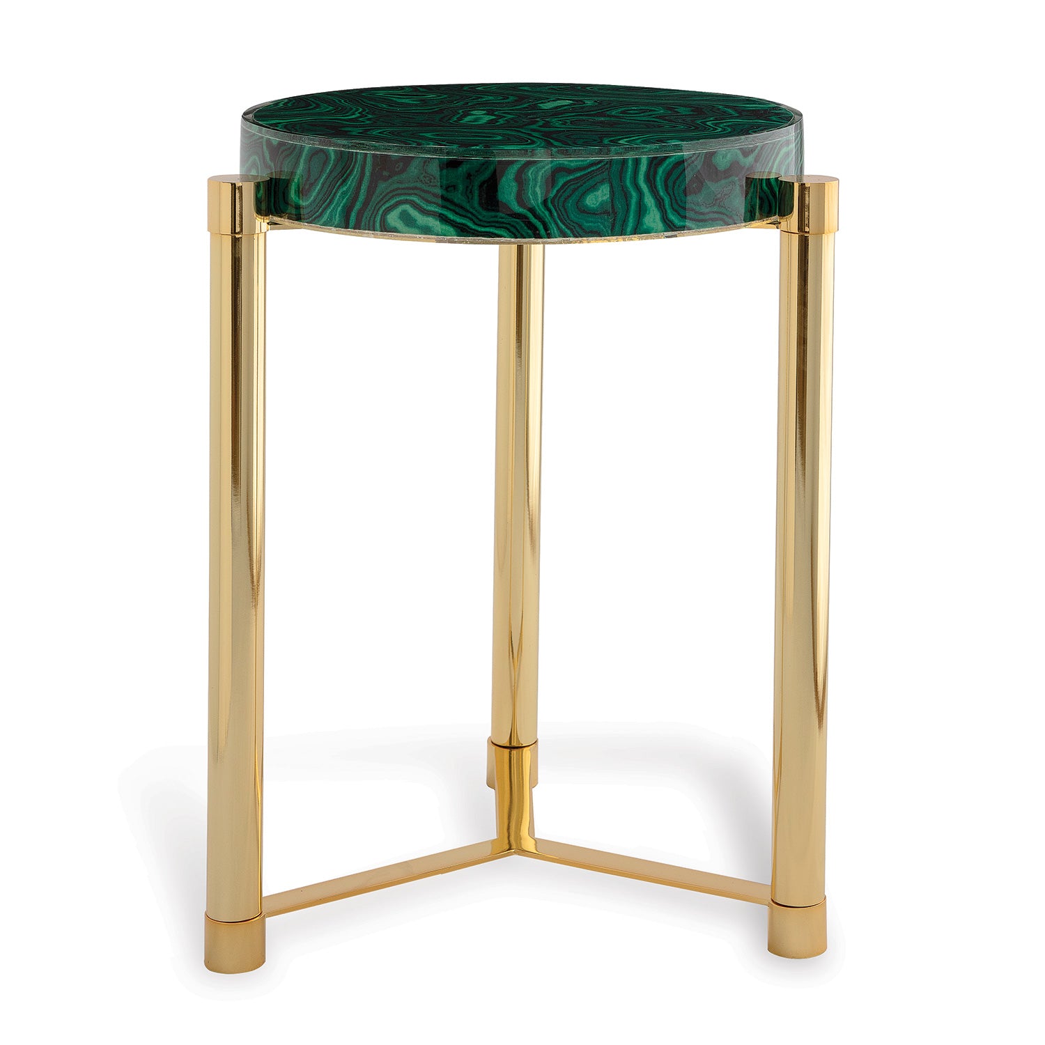 Port 68 Malachite Accent Table