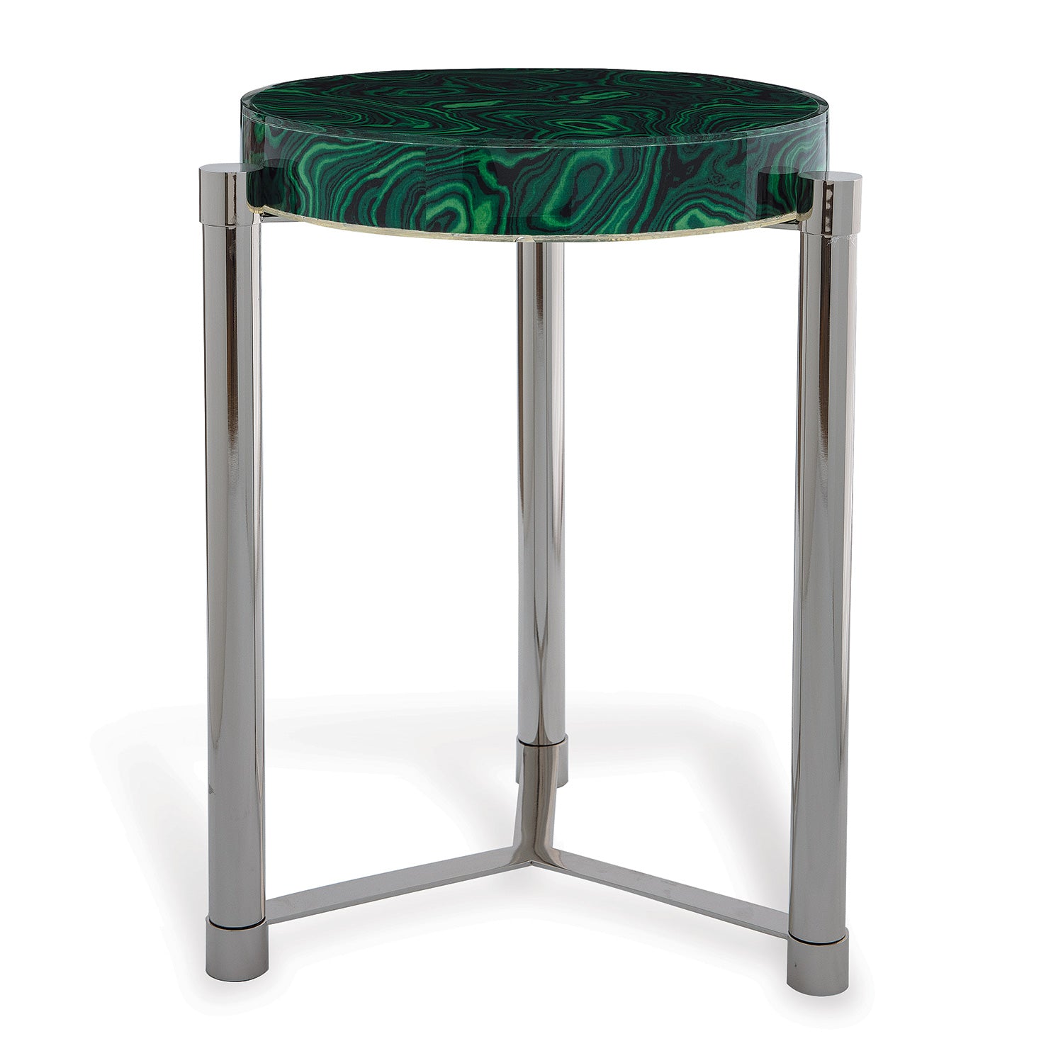 Port 68 Malachite Accent Table