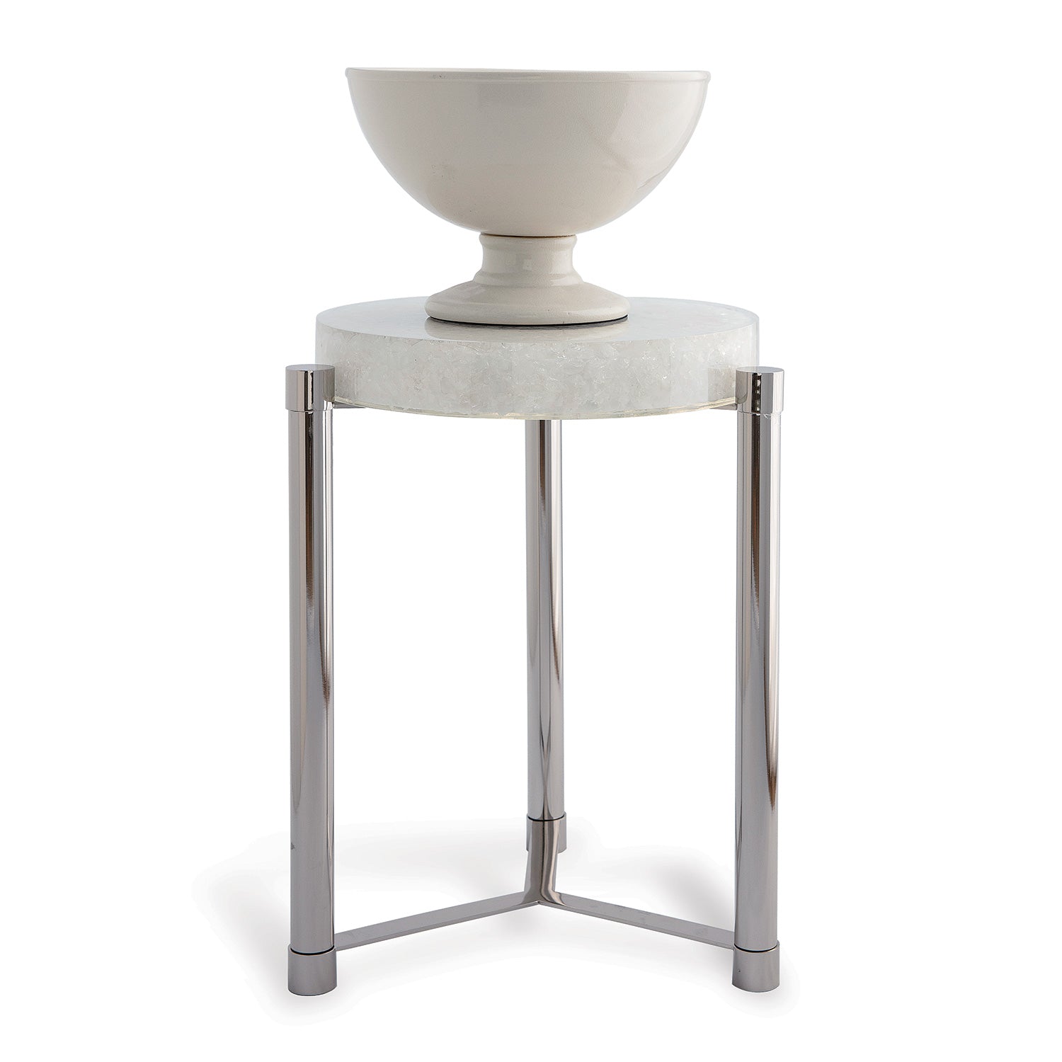Port 68 Stoneridge Accent Table, White