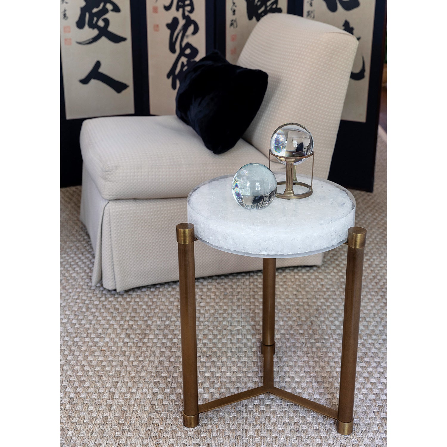 Port 68 Stoneridge Accent Table, White