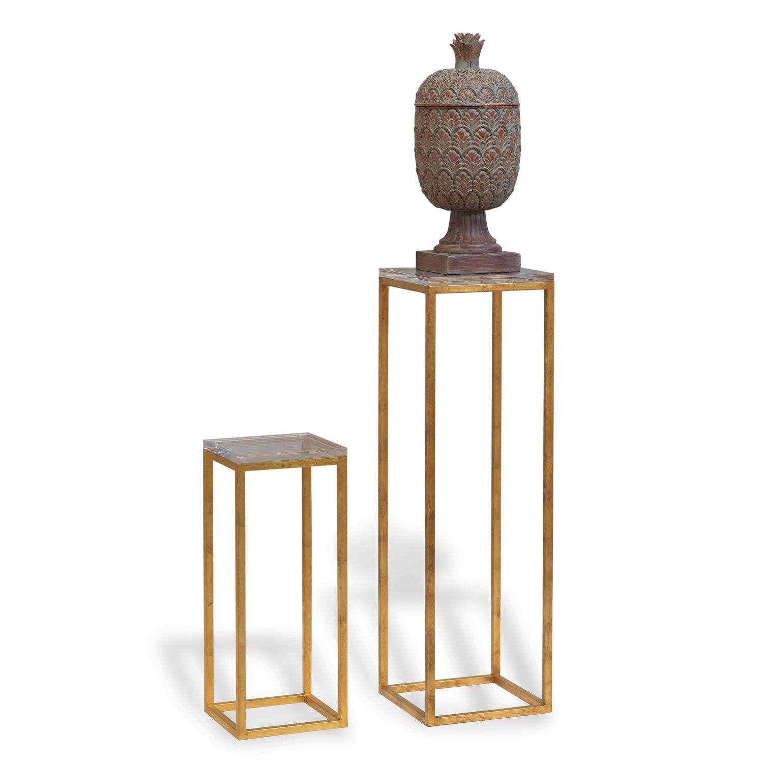 Port 68 Drake Lucite Pedestals-Gold