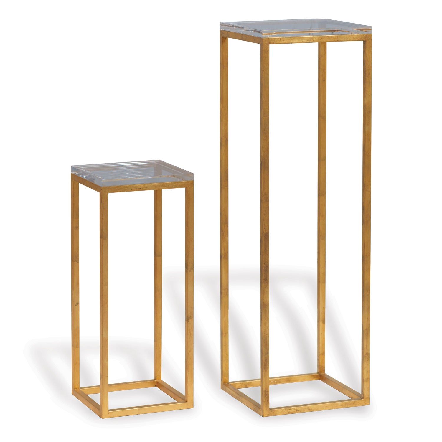 Port 68 Drake Lucite Pedestals-Gold