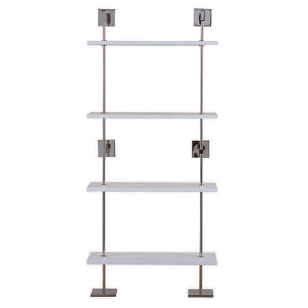 Marais 3 Tier White and Nickel Shelf by Port 68