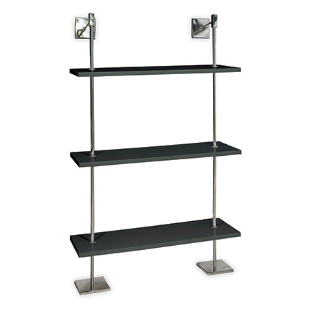Port 68 Marais Black and Nickel Three Tiered Shelf