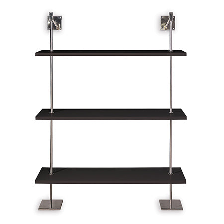 Port 68 Marais Black and Nickel Three Tiered Shelf