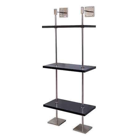 Port 68 Marais Black and Nickel Three Tiered Shelf