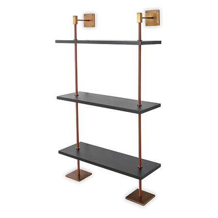 Port 68 Arnold 3 Tier Brass Shelf