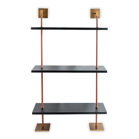 Port 68 Arnold 3 Tier Brass Shelf