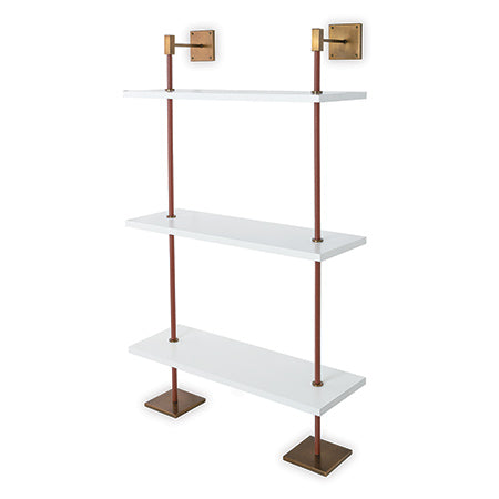 Port 68 Arnold 3 Tier Brass Shelf