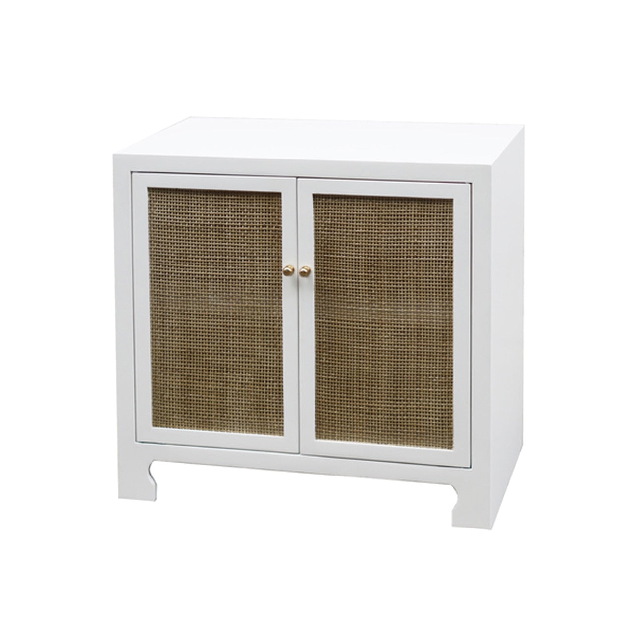 Worlds Away Alden Cane Front Cabinet