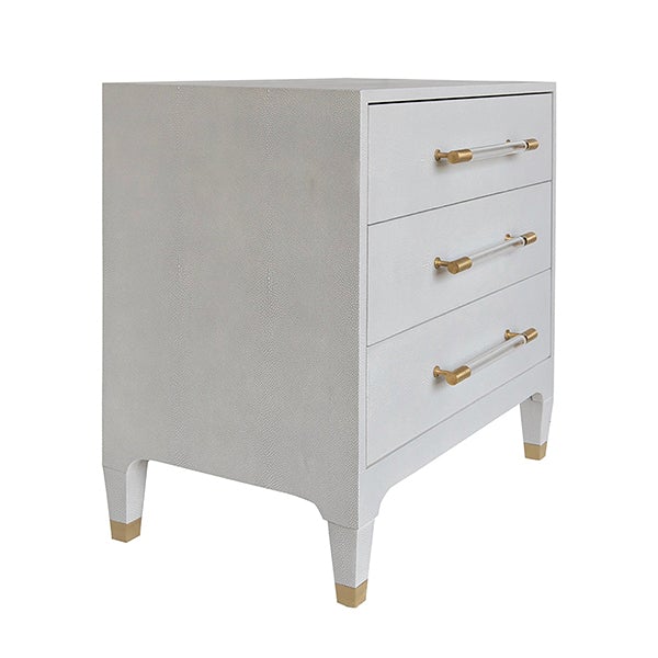 Worlds Away Amber Nightstand