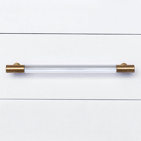 Worlds Away Amber Three Drawer Side Table