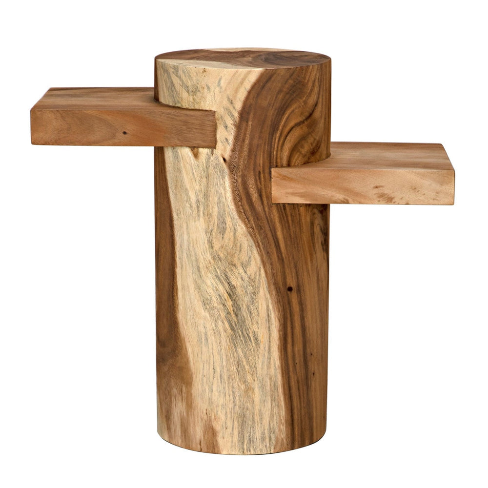 Noir Tabula Side Table, Munggur Wood