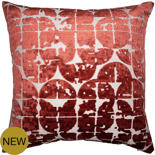 Aman Red Pillow by Square Feathers