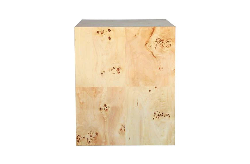 Ave Home Chloé Burl Wood End Table