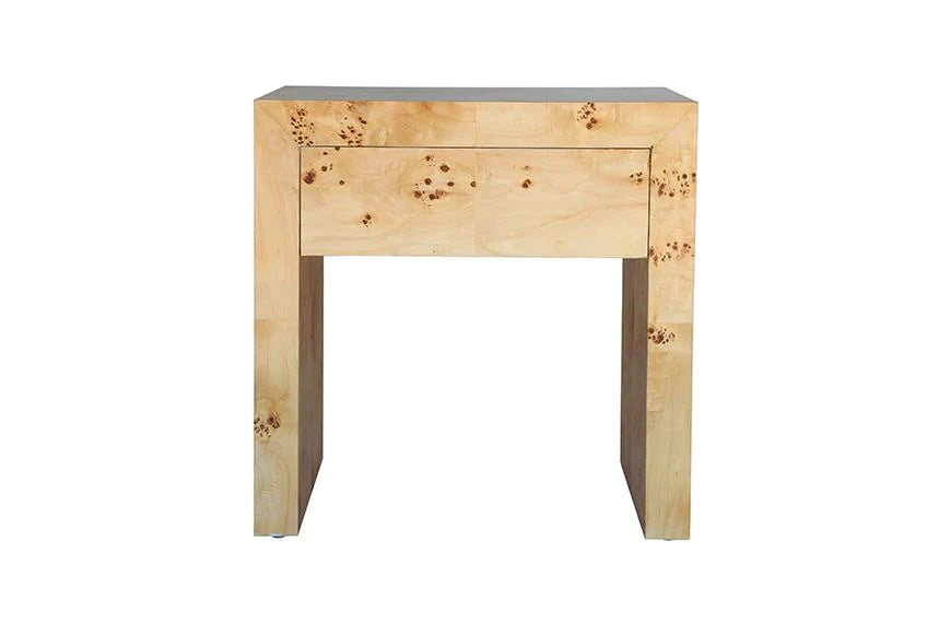 Ave Home Chloé Burl Wood End Table