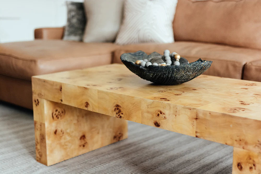 Chloé Burl Wood Coffee Table by Ave Home