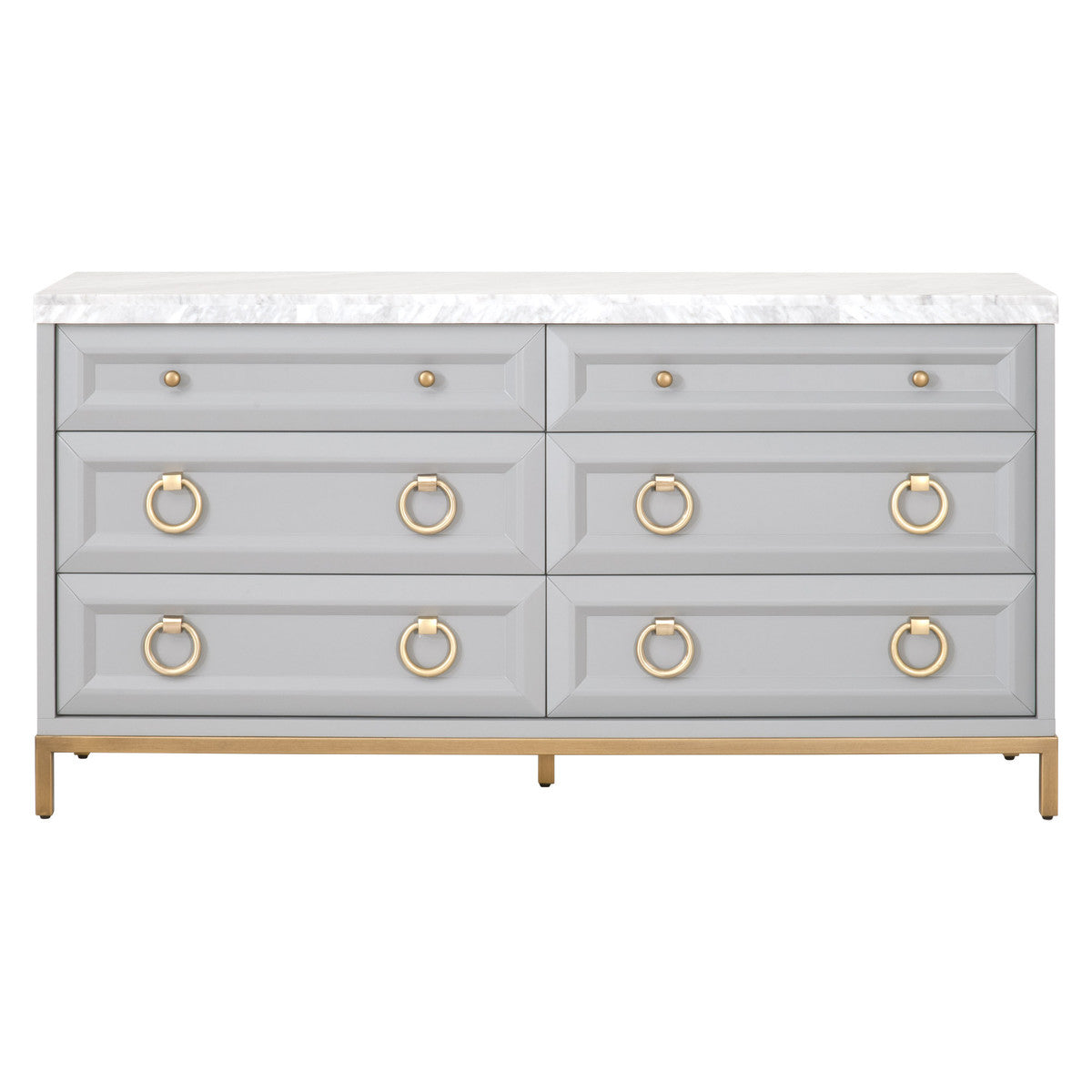 Essentials For Living Azure Carrera 6 Drawer Double Dresser