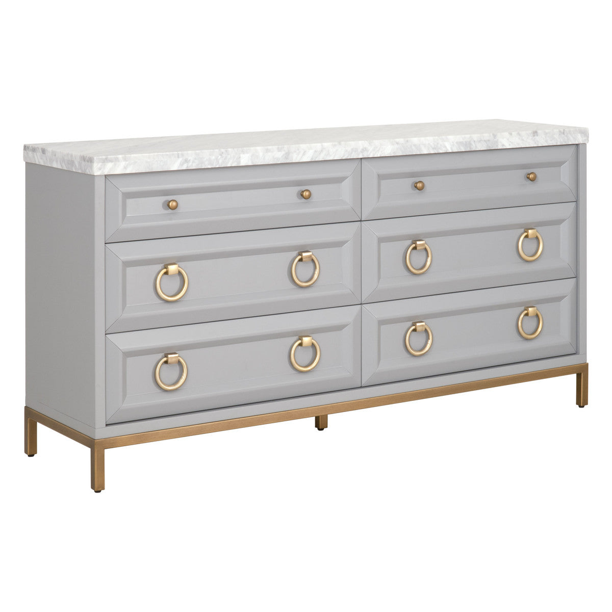 Essentials For Living Azure Carrera 6 Drawer Double Dresser
