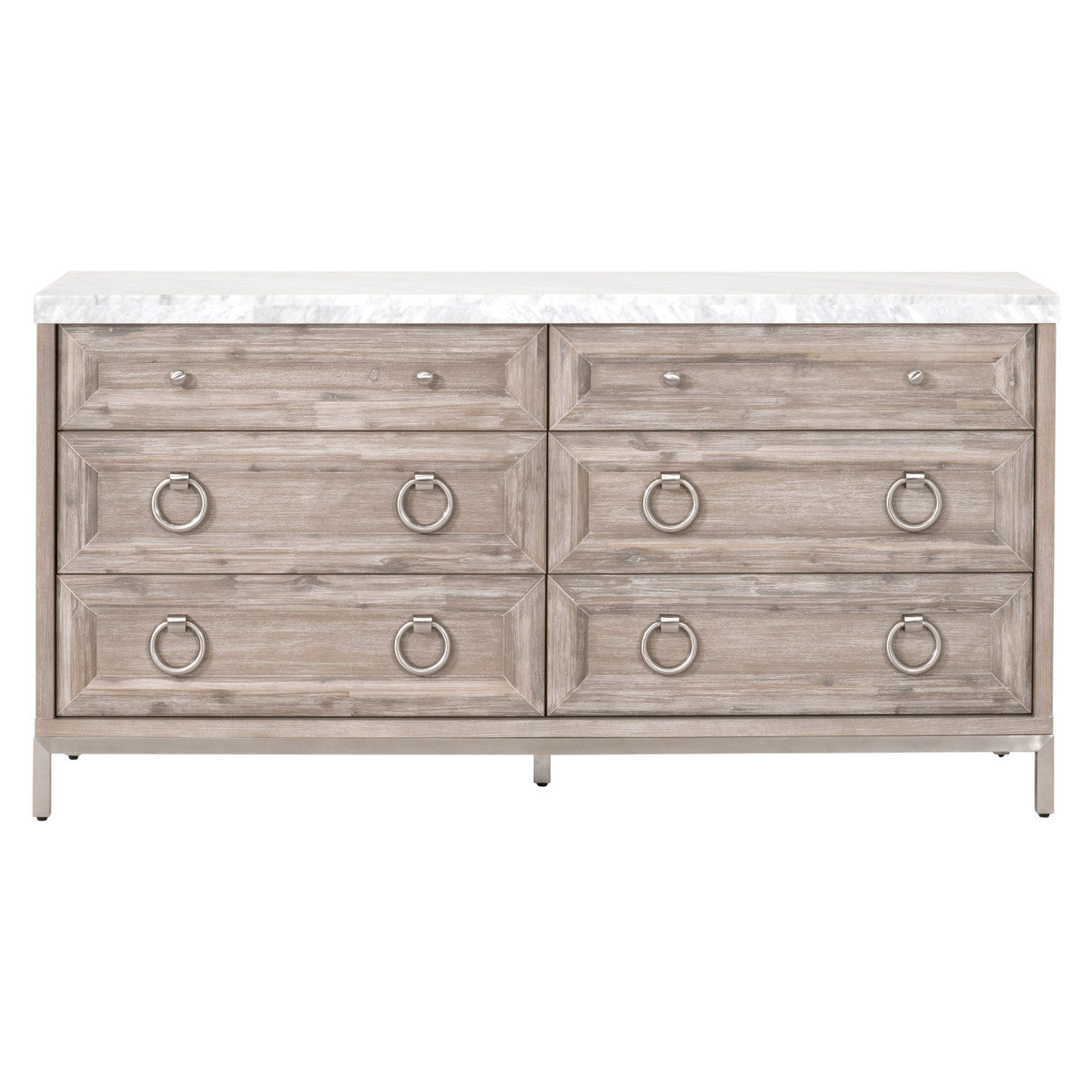 Essentials For Living Azure Carrera 6 Drawer Double Dresser
