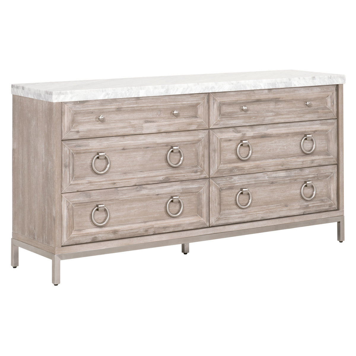 Essentials For Living Azure Carrera 6 Drawer Double Dresser