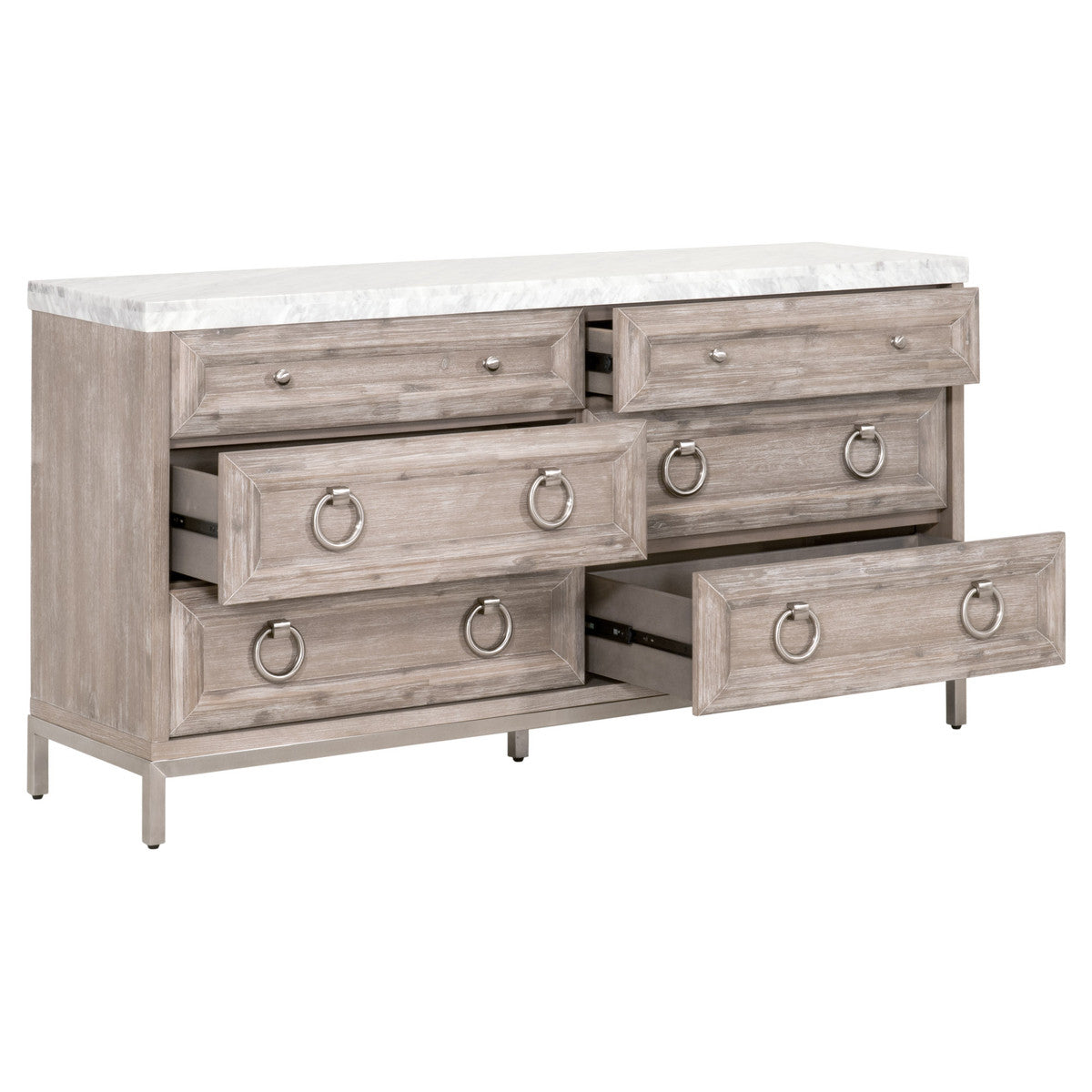 Essentials For Living Azure Carrera 6 Drawer Double Dresser