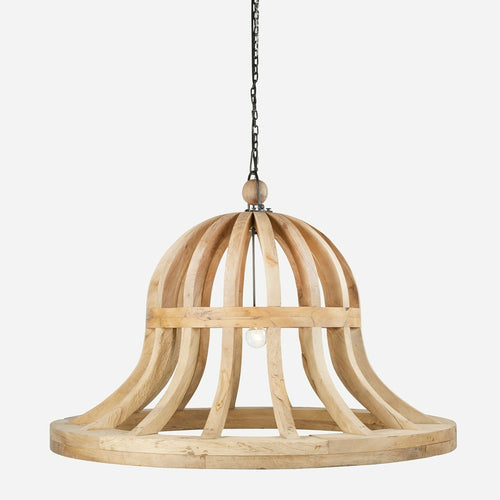 Wooden Bell Chandelier by Bobo Intriguing Objects